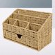 thumbnail image 1 of Organizador de escritorio, cesta de almacenamiento tejida, caja de almacenamiento multifuncional, organizador de maquillaje para papelería, oficina y, 1 of 8