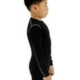 thumbnail image 2 of LANBAOSI Youth Boys Compression Shirt Long Sleeve Football Baseball Undershirt Unisex Quick Dry Sports Baselayer Size 10, 2 of 6