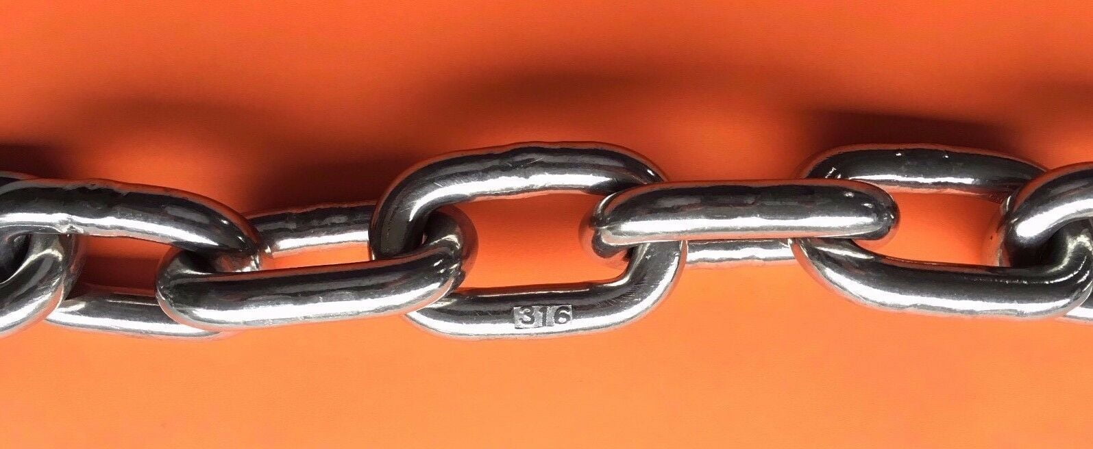 Stainless Steel 316 Chain 1/2" (13mm) Chain (by the foot)