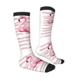 thumbnail image 4 of Lsque Flamingo Printed Crew Socks Men's Women's LightWeight Thin Casual Calf Socks ,Knee High Socks,Cotton Socks, 4 of 9