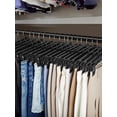 thumbnail image 5 of Cozymood 30 Pack Pants Hangers, 12 inch Plastic Clothes Hangers with Clips for Skirts, Shorts & Trousers, Heavy Duty Space Saver with Swivel Hook, 5 of 10