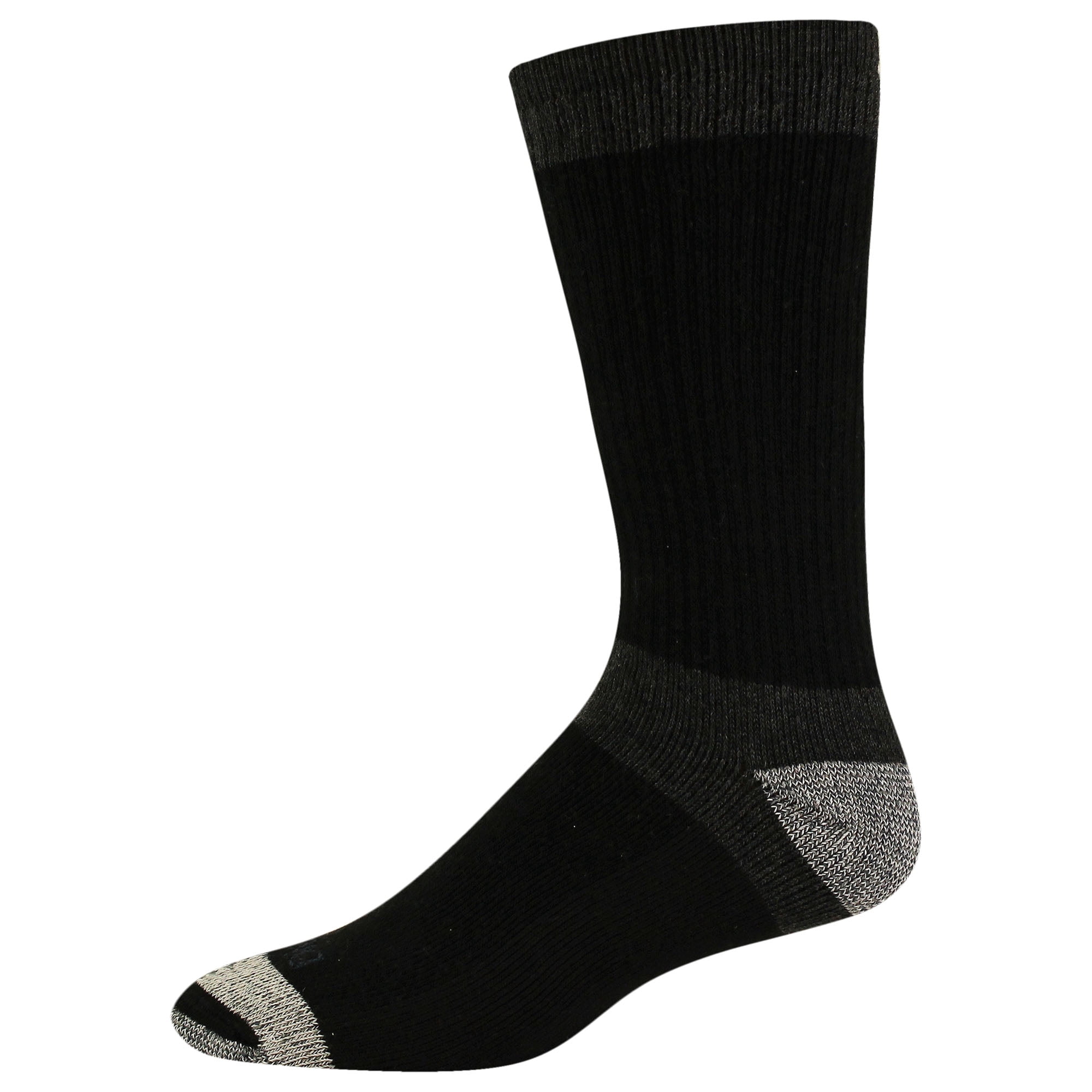 Genuine Dickies Men's Max Cushion Crew Sock, 6 Pack Black Size 6-12
