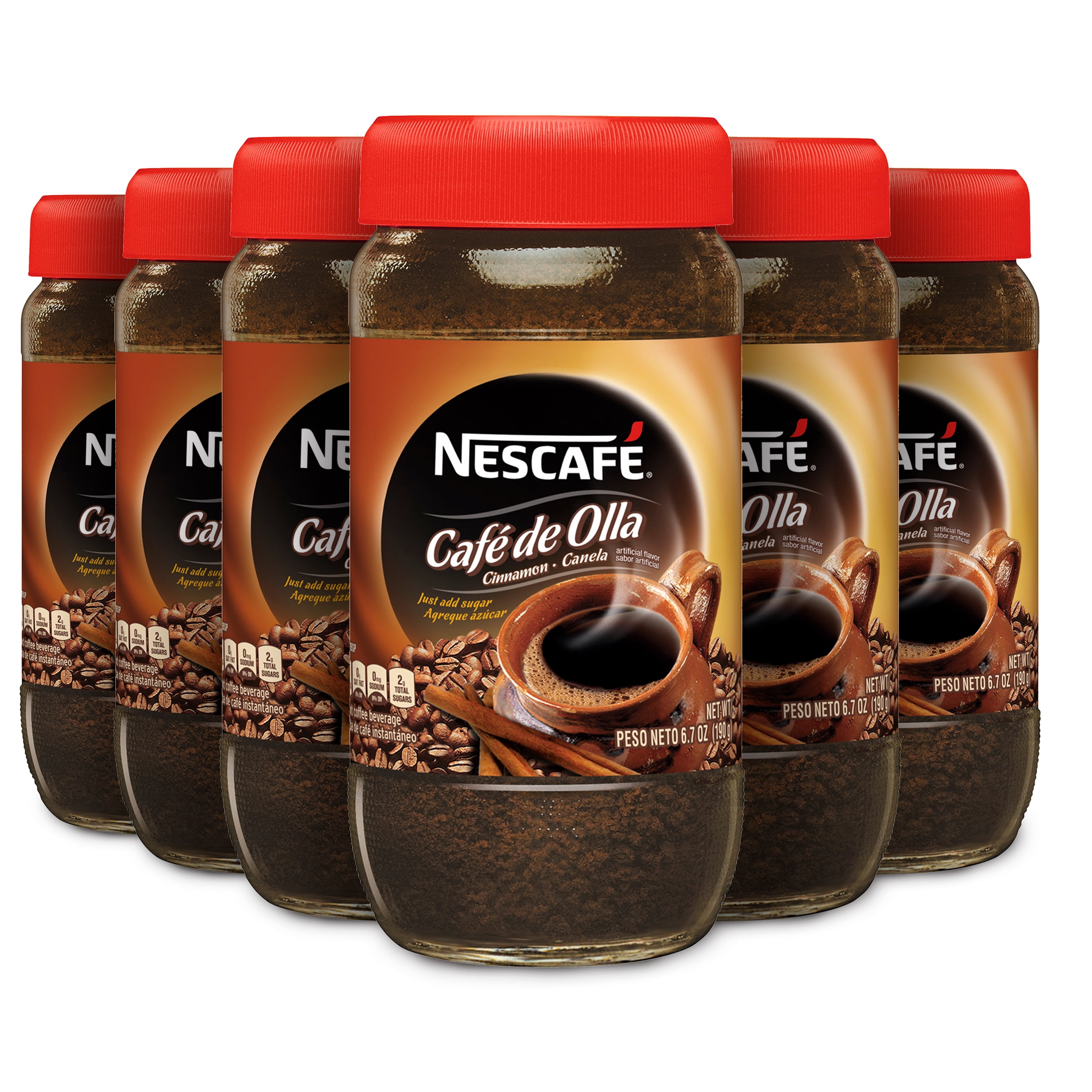 Nescafe Cafe De Olla Cinnamon Flavored Instant Coffee 67 Oz 1 Box Of 6