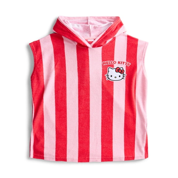 Wonder Nation Girls Hello Kitty Character Hooded Cover-Up, Size S