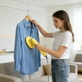 thumbnail image 2 of Huanglei Portable Handheld Travel Garment Steamer With 180° Rotating Head USB Powered For Mini For Home And Trip (Yellow White), 2 of 5