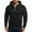 Black #42, variant on Evdexr Oversized Hoodies Mens Pullover Zip Up Hooded Fleece Sport Sweatshirts Fall Drawstring Lightweight Long Sleeve Jacket Solid Plain Coat Dark Gray M
