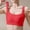 Red, variant on Wireless Bra for Women, Full Coverage Supportive Bra Seamless Push Up Breathable Bra Bust Shaping Wirefree Bra Criss Cross Back Seamless Push Up Daily Beach Wear, Red 2XL