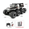 thumbnail image 2 of 2.4G 8 Wheel Drive Remote Control Armored Vehicle Amphibious Off Road Stunt Truck Toy, 2 of 5