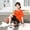 Orange, variant on Boys Summer Sports Set Short Sleeve Basketball Suit with Pockets 2-Piece Clothing Set Kids Breathable Activewear Training Uniform for Boys