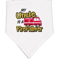thumbnail image 2 of Inktastic My Uncle is a Firefighter with Fire Truck Baby Bandana Bib, 2 of 4