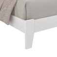 thumbnail image 5 of Payne White Wood Frame Queen Platform Bed with Headboard (84.0"x64.2"x40.2"), 5 of 7