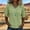 Green, variant on Frayed Fringe Half Sleeve V Neck T Shirts Beach Vacation Gauze Shirts Boho Blouse Cotton Linen Tops for Women Hem Loose Beach Clothes Brown S