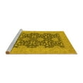 thumbnail image 2 of Ahgly Company Machine Washable Indoor Rectangle Oriental Yellow Industrial Area Rugs, 3' x 5', 2 of 4