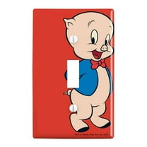 Looney Tunes Porky Pig Plastic Wall Decor Toggle Light Switch Plate Cover