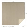 thumbnail image 4 of VHC Brands Sawyer Mill Ticking Stripe Quilt, Queen 90x90, Charcoal Grey, 4 of 5