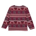 thumbnail image 3 of Infant & Newborn Outerstuff  Garnet South Carolina Gamecocks Ugly Sweater Pajama Set, 3 of 5