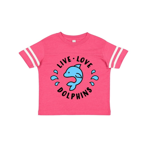 Inktastic Live Love Dolphins Boys or Girls Toddler T-Shirt