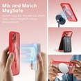 thumbnail image 5 of for iPhone 11 Pro Case Clear Magnetic Compatible with Magsafe, Thin Slim Transparent Non Yellowing, Hybird Soft Silicone Bumper & Hard Plastic Protective Cover for Women, Red, 5 of 13