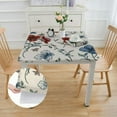 thumbnail image 2 of Table Cover Reusable Oilcloth Tablecloths Square Waterproof Spillproof Wipeable Card Table Cloth Small Square Tablecloth for Square Table, 2 of 7