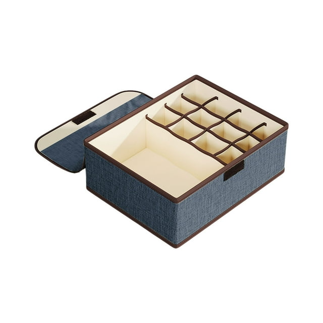 Kyursd Summer Home/Kitchen Organizers and Storage Special Offer!Underwear Socks Underwear Three In One Storage Box And Linen Compartment Storage Box Washable Storage Box With Lid