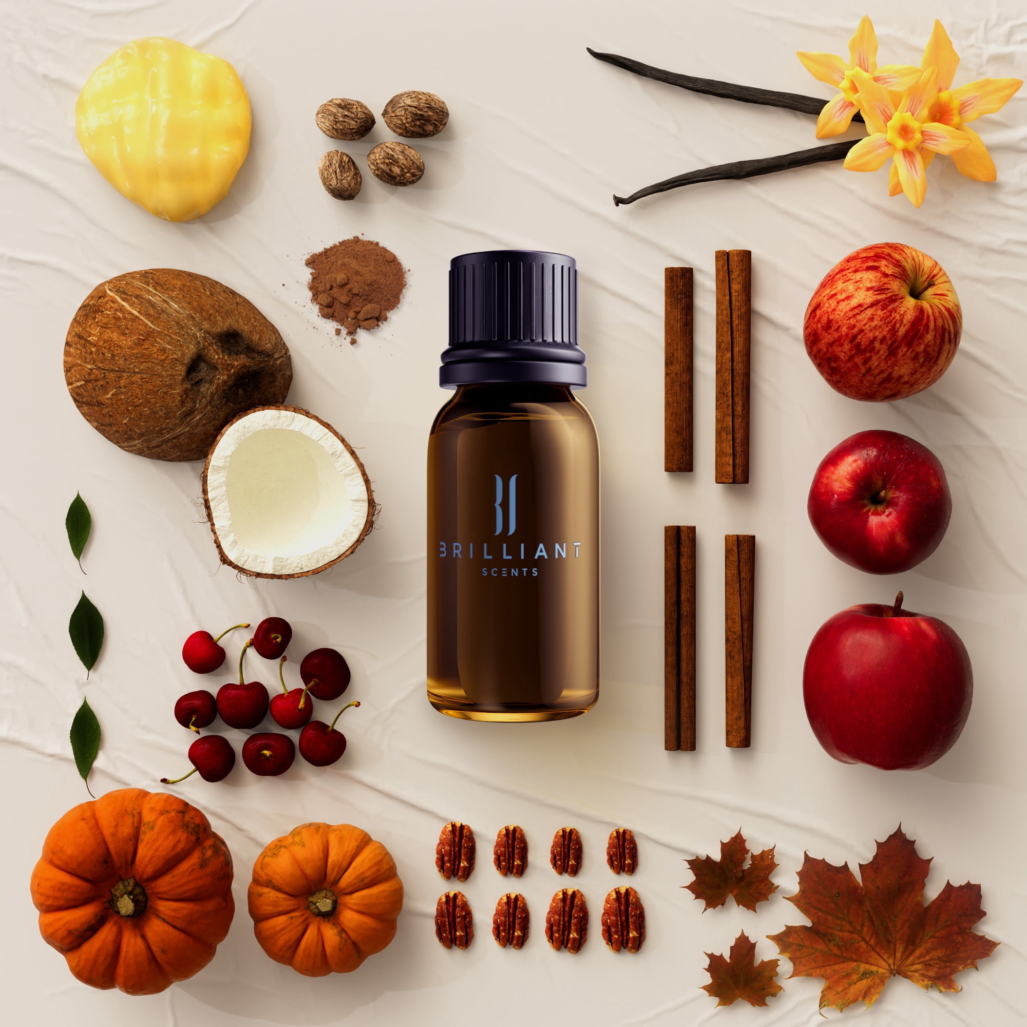 Brilliant Scents - Sweet October Morning | Fall Collection - Luxury Home & Business Scent | Apple, Cherry, Cinnamon, Pumpkin - Fragrance Oil - 500ml