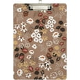 thumbnail image 2 of 12.5"x9" Blossom Flowers Clipboards, Standard A4 Letter Size Nursing Clipboard with Low Profile Metal Clip Decorative Clip Board for Office Supplies,Silver, 2 of 7