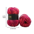 thumbnail image 3 of 50g Milk Soft Baby Wool Yarn | Colorful Hand Knitting & Crochet Acrylic Yarn | Soft Strong Lustrous Easy Care | for DIY Crafts Scarves Hats Sweaters | 1 Skein, 3 of 5