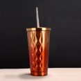 thumbnail image 3 of Taza de 1 Pieza Vaso de material acero Inoxidable Caliente Taza Grande Tapas de Paja 500 Ml naranja BLESIY Taza del vaso de café, 3 of 7
