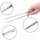 thumbnail image 3 of 12-inch Fine Extra-long Stainless Steel Tweezers Tongs 2 Pcs-dwdz, 3 of 4