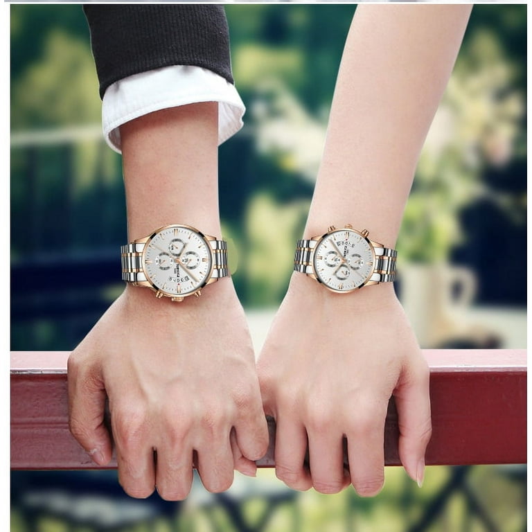 NIBOSI Lovers Watches Quartz Waterproof Couple Watch Men Ladies Dress Men Clock Watches For Women Men Reloj Hombre Mujer