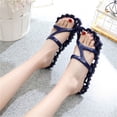 thumbnail image 4 of Qarigey Verano Mujer Señoras Playa Chanclas Zapatillas Planas Sandalias de Masaje Zapato Calzado, 4 of 6