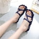 thumbnail image 4 of Qarigey Verano Mujer Señoras Playa Chanclas Zapatillas Planas Sandalias de Masaje Zapato Calzado, 4 of 6