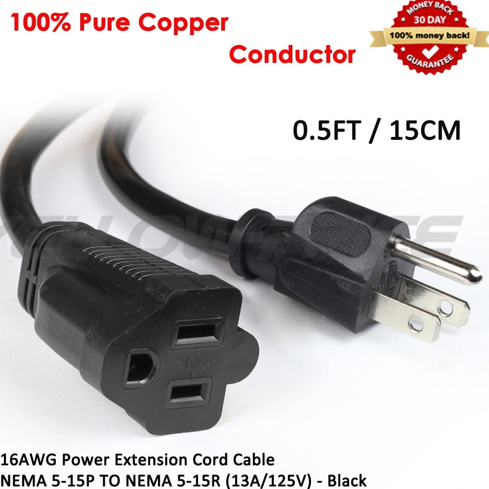 Short Plug Power Cord UL Certified Short Power Cable 515P Extension