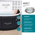Bestway Miami SaluSpa 4 Person Inflatable Hot Tub with 140 AirJets