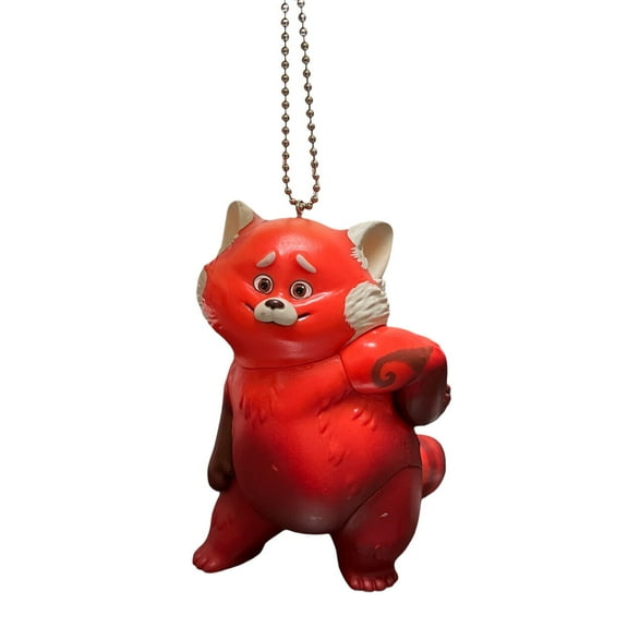 Turning Red Mei Dancing Red Panda Keychain Dangler PVC Figure Figurine Charm New