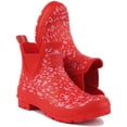 thumbnail image 5 of Joules Wellibob Women's Leopard Printed Chelsea Rain Boot In Red Size 10, 5 of 6