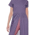 thumbnail image 4 of Moomaya Robes Tuniques à Fente avant pour Femmes Manches Courtes Kurti Imprimé Tenue d'Été, 4 of 5