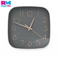 thumbnail image 2 of Reloj de Pared Cuadrado 21 cm Vintage Colores Pastel Silencioso gris YC038469, 2 of 6