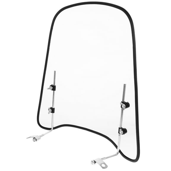 Raindrops Universal Motorcycle Windshield Clear Windscreen for Motorbike with Transparent Design and Easy Installation