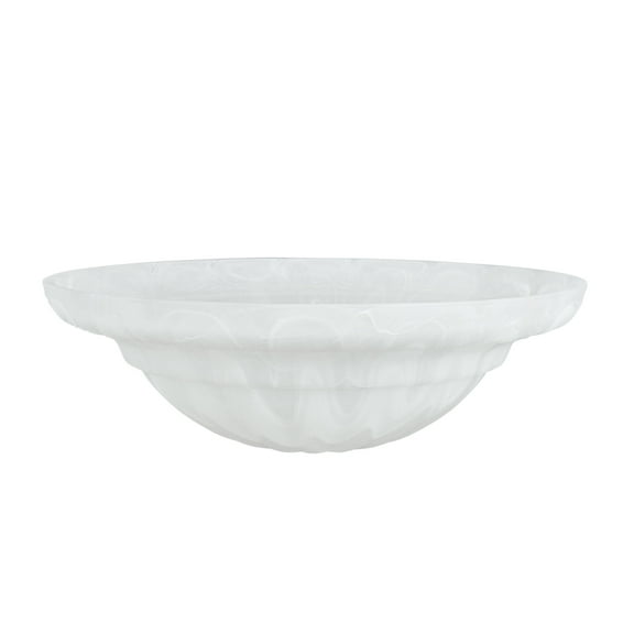 Aspen Creative 23091-01 Alabaster Transitional Style Replacement Torchiere Glass Shade