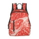 thumbnail image 1 of Disketp Beef Steaks Mochila Ligera e Impermeable, Mochila de Día Resistente para Viajes, Senderismo y Uso Diario para Hombre y Mujer, 1 of 7