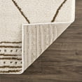thumbnail image 6 of Hauteloom Mahsa Living Room, Bedroom Area Rug - Bohemian Farmhouse Moroccan Trellis - Cream, Brown - 5'3" x 7', 6 of 18