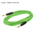 thumbnail image 2 of Cable para Guitarra Unique Bargains 9,84 Pies 1/4 Pulgadas a 1/4 Pulgadas Verde, 2 of 5