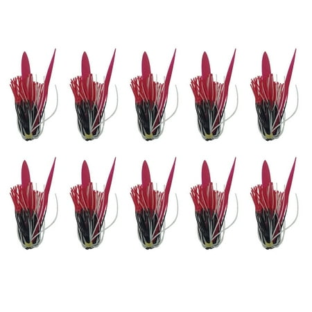 Osdhezcn 10Pcs Luminously Silicone Jigs Skirts Spinnerbait Umbrella Skirts Replacement Quickly Change Jigs Skirts Easy to Use
