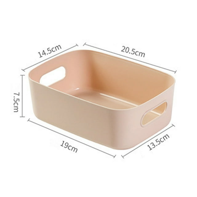 Handle Desktop Baskets Desktop Baskets Organizer Bin Cosmetic Storage Box Desktop Sundries Organizer Household Kitchen Storage Container Desktop Storage Basket PP Cosmetic Storages