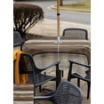 thumbnail image 5 of Outdoor Tablecloths with Umbrella Hole & Zipper, Brown Beige Wooden 54x54 Inch Square Tablecloths, Vintage Farmhouse Retro Art Waterproof Table Cloth, Patio/Pool/Picnic Table Covers, 5 of 8