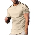 thumbnail image 2 of Antinious Men Crewneck Side Stripe Short Sleeve Summer Fashionable T-Shirts, 2 of 5