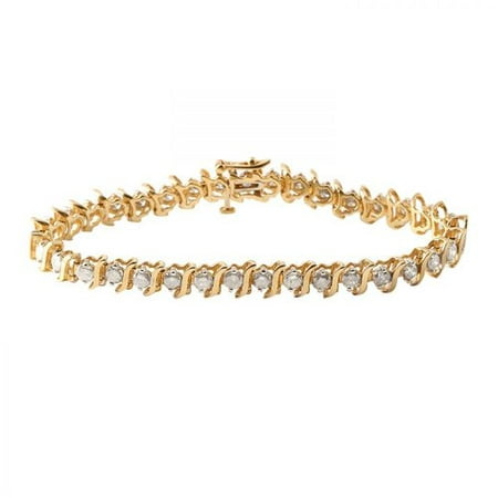 Ladies 5 Carat Diamond 10k Yellow Gold Bracelet