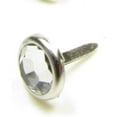 thumbnail image 3 of 100 BRADS FOR CRAFTS & SCRAPBOOKING CLEAR ROUND CRYSTAL WEDDING 8MM x 12MM APRX 100, 3 of 3