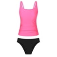 thumbnail image 7 of BOOMNY Womens Leakproof Tankini Sets 2 Peice Menstrual Swimsuit For Women Solid Color Swimwear Lightweight Low Rise Cozy Soft Bathing Suits, 7 of 7